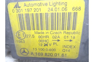 A1698200161 FARO IZQUIERDO MERCEDES-BENZ CLASE A (BM 169)