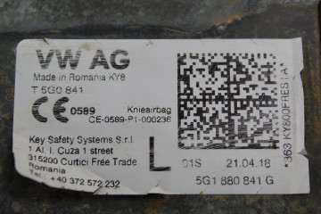  KIT AIRBAG VOLKSWAGEN GOLF VII BERLINA (BQ1/BE2) Advance 2018 213513 VOLKSWAGEN - 10