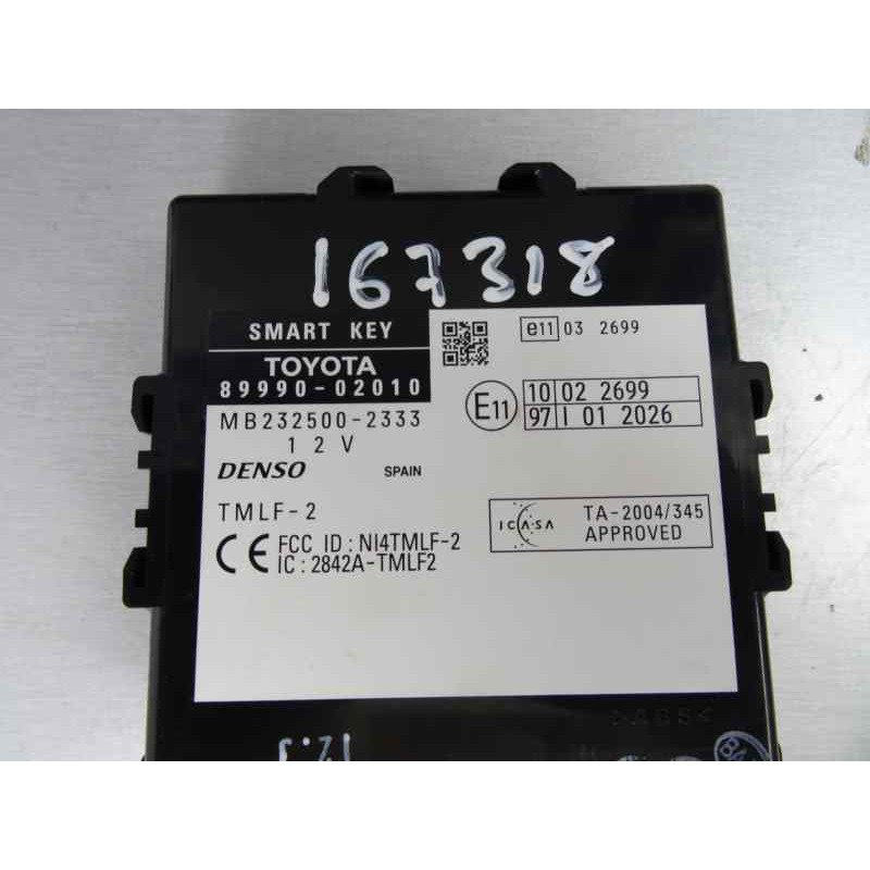 89990-02010 CENTRALITA START / STOP TOYOTA AURIS (E15) Active 2007 89990-02010 167318 TOYOTA - 1