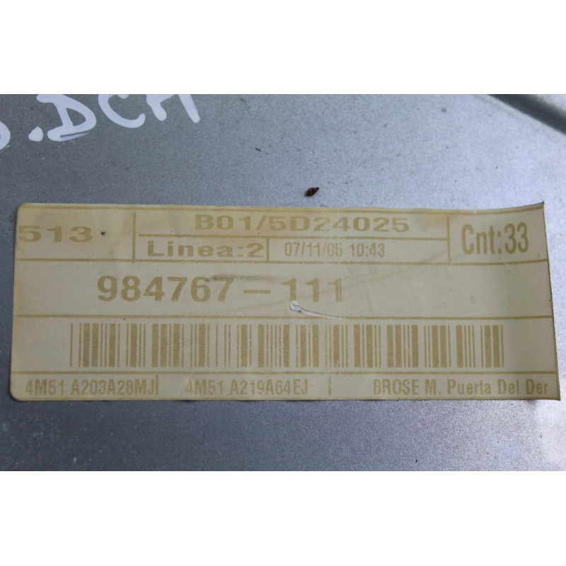  ELEVALUNAS DELANTERO DERECHO FORD FOCUS BERLINA (CAP) Trend 2005 213430 FORD - 5