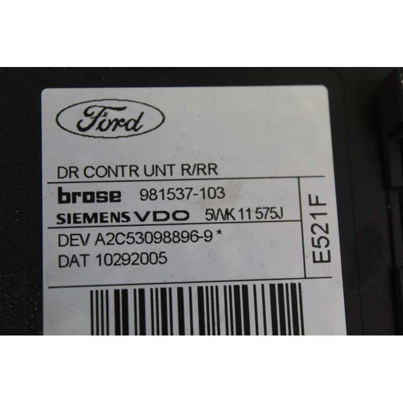 ELEVALUNAS TRASERO DERECHO FORD FOCUS BERLINA (CAP) Trend 2005 213431 FORD - 2