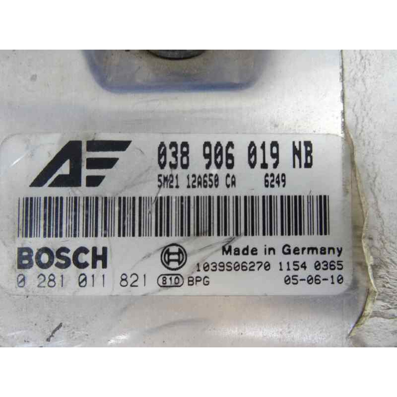 038906019NB CENTRALITA MOTOR UCE FORD GALAXY (VY) Ghia 038906019NB 168677 FORD - 1