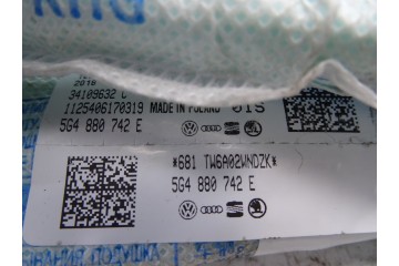 5G4880742E AIRBAG CORTINA DELANTERO DERECHO VOLKSWAGEN GOLF VII BERLINA (BQ1/BE2) Advance 2018 5G4880742E 213524 VOLKSWAGEN - 1