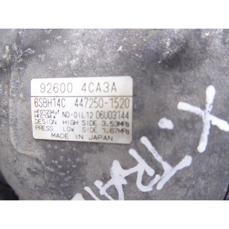 926004CA3A  COMPRESOR AIRE ACONDICIONADO NISSAN X-TRAIL (T32) Tekna 2018 926004CA3A 213572 NISSAN - 1