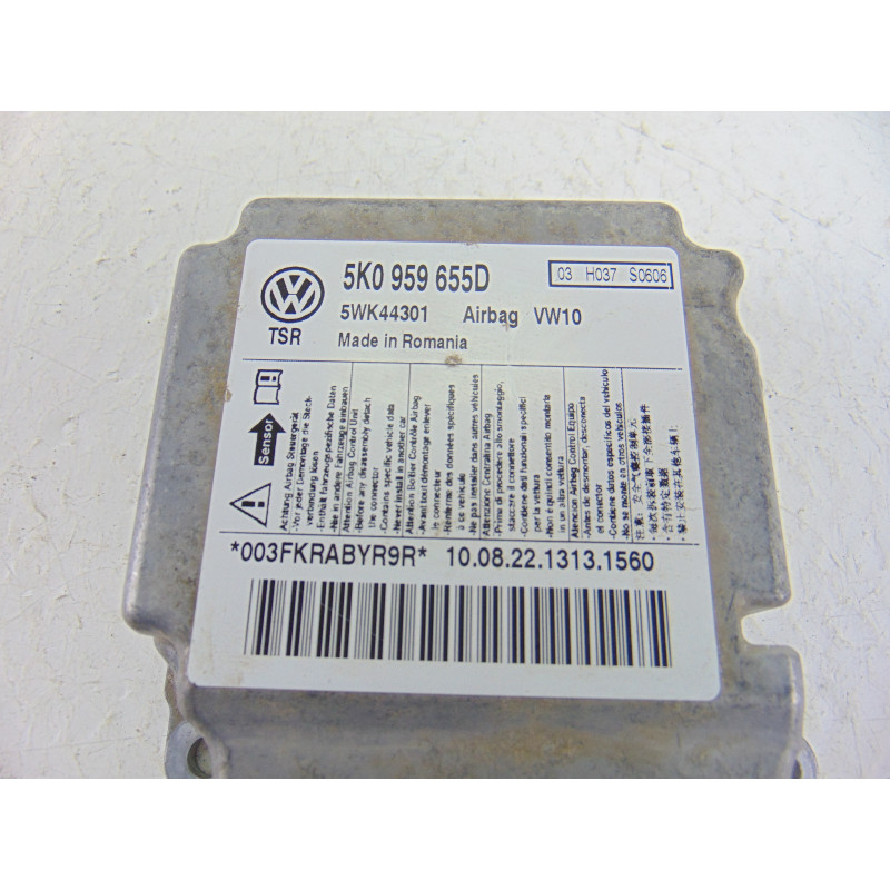 5K0959655D  CENTRALITA AIRBAG VOLKSWAGEN GOLF VI (5K1)(10.2008) Rabbit BlueMotion 2010 5K0959655D 204354 VOLKSWAGEN - 3