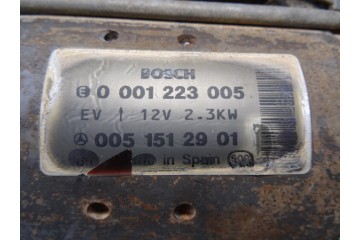 0051512901  MOTOR ARRANQUE MERCEDES-BENZ CLASE E (BM 210) BERLINA 270 CDI (210.016) 2000 0051512901 209858 MERCEDES-BENZ - 2