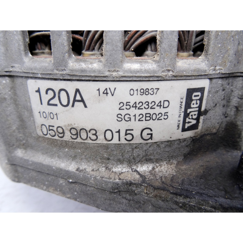 059903015G  ALTERNADOR AUDI A6 BERLINA (4B2) 2.5 TDI 2001 059903015G 209813 AUDI - 1