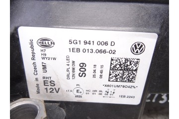 5G1941006D FARO DERECHO VOLKSWAGEN GOLF VII BERLINA (BQ1/BE2) Advance 2018 5G1941006D 213540 VOLKSWAGEN - 3