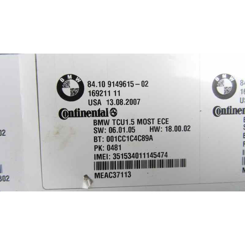 9149615 CENTRALITA CONFORT BMW SERIE X5 (E70)