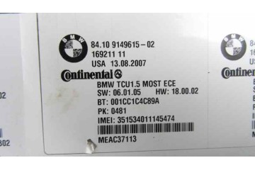 9149615 CENTRALITA CONFORT BMW SERIE X5 (E70) xDrive30d 2007 9149615 172836 BMW - 2