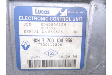 7700104956  CENTRALITA MOTOR UCE RENAULT KANGOO I (F/KC0) ALIZE 1998 7700104956 213739 RENAULT - 1