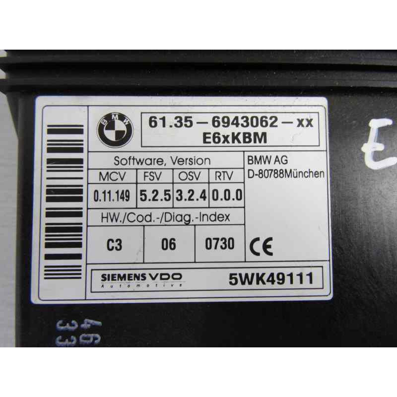 6943062 MODULO CONFORT BMW SERIE 5 BERLINA (E60)