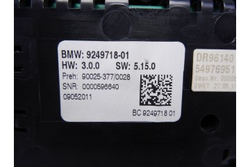 9249718 MANDO CLIMATIZADOR BMW SERIE 7 (F01/F02) 740d xDrive 2011 9249718 210594 BMW - 5