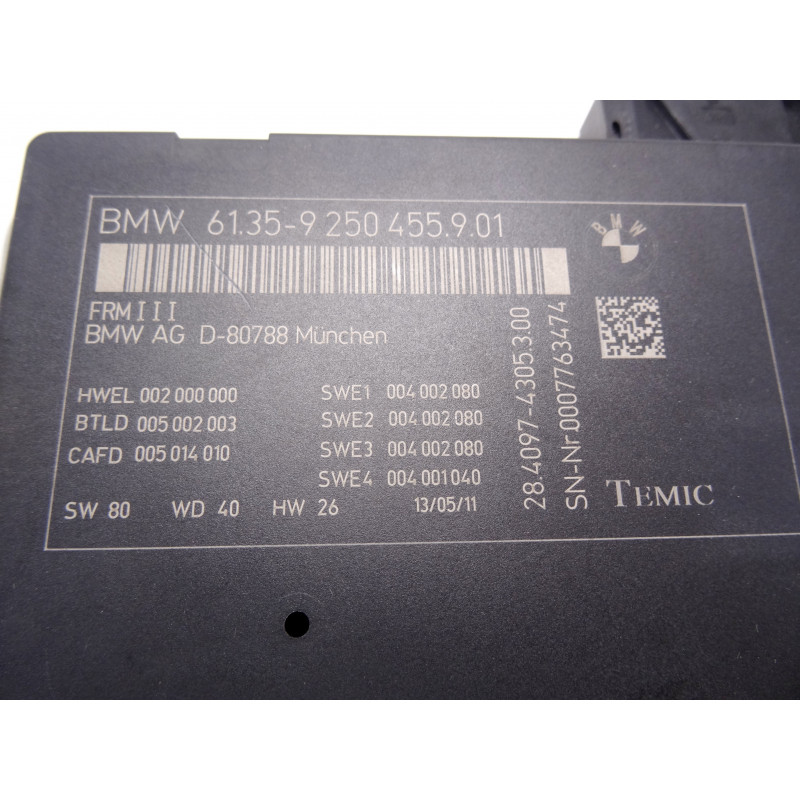 9250455 MODULO ELECTRONICO BMW SERIE 7 (F01/F02)