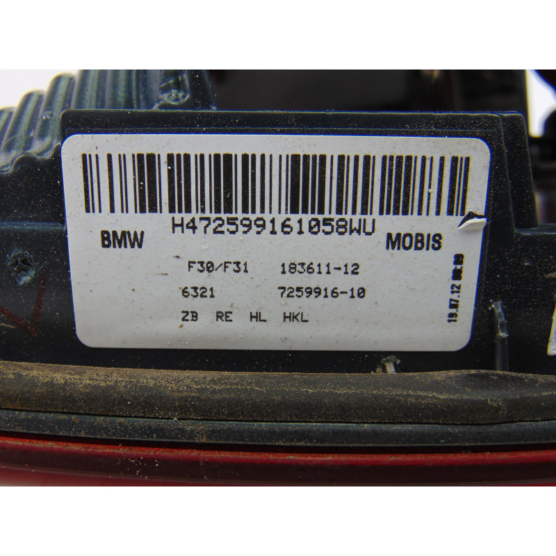 7259916 PILOTO TRASERO DERECHO INTERIOR BMW SERIE 3 BERLINA (F30) 328i 2012 7259916 194333 BMW - 2