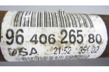 9640626580 TRANSMISION DELANTERA DERECHA PEUGEOT 206 CC CABRIO-COUPÉ CC 2003 9640626580 173054 PEUGEOT - 4