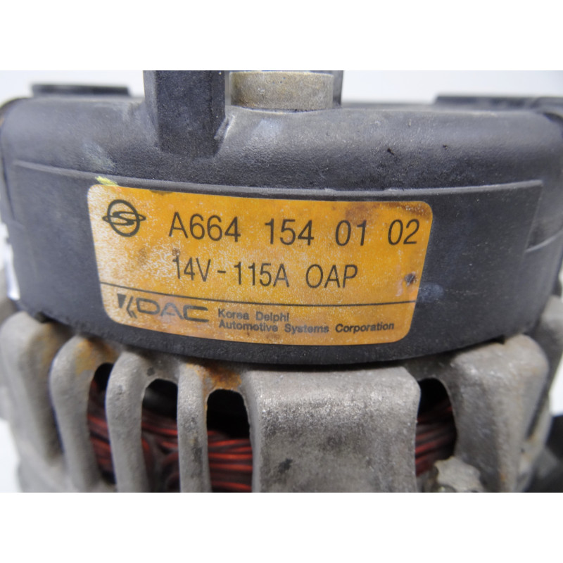 A6641540102  ALTERNADOR SSANGYONG ACTYON 200 Xdi 2010 A6641540102 209218 SSANGYONG - 2