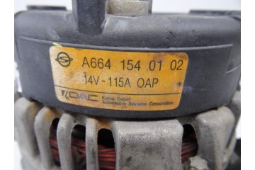 A6641540102  ALTERNADOR SSANGYONG ACTYON 200 Xdi 2010 A6641540102 209218 SSANGYONG - 2