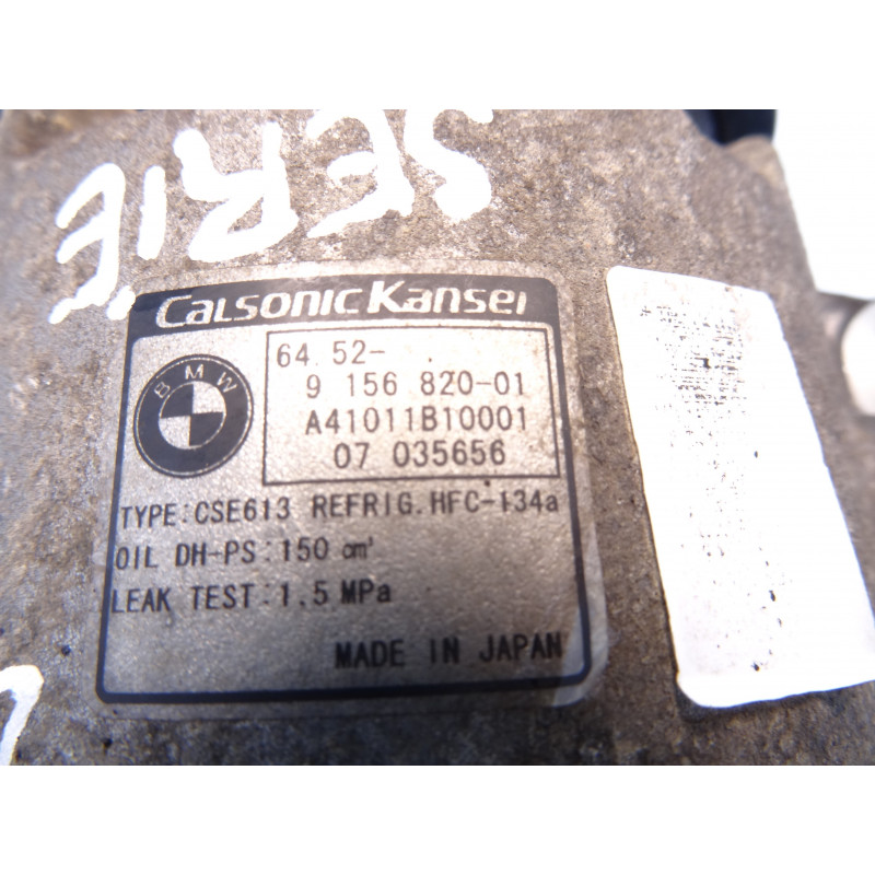 9156820 COMPRESOR AIRE ACONDICIONADO BMW SERIE 1 BERLINA (E81/E87) 116i 2007 9156820 207805 BMW - 3