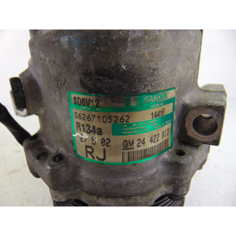 24422013  COMPRESOR AIRE ACONDICIONADO OPEL ASTRA G BERLINA Club 2002 24422013 199621 OPEL - 2