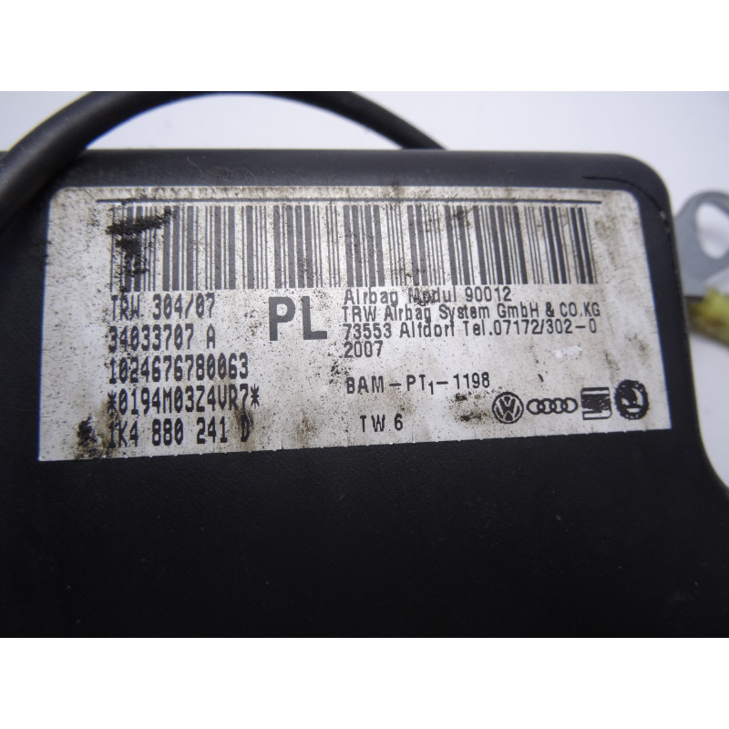 1K4880241D  AIRBAG LATERAL IZQUIERDO SEAT LEON (1P1) Comfort Limited 2007 1K4880241D 209894 SEAT - 2