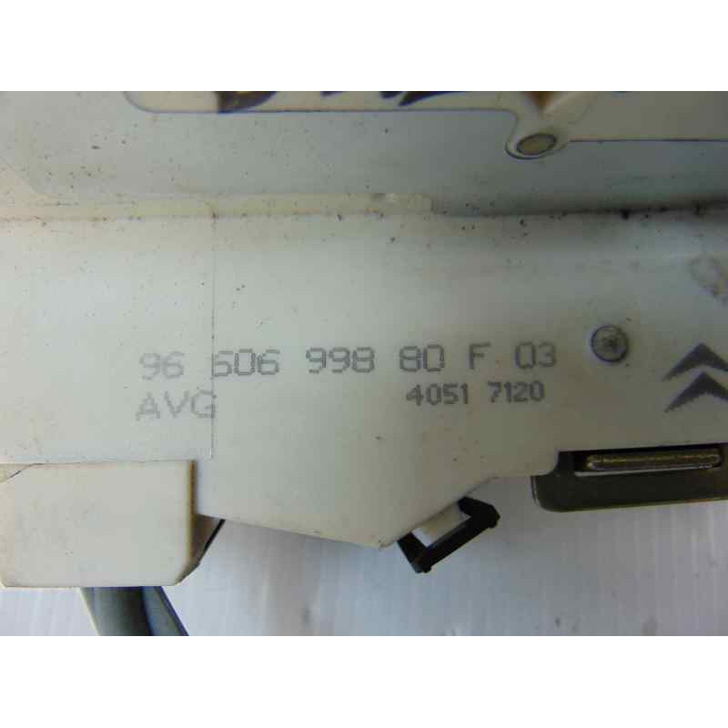 9660699880  CERRADURA PUERTA DELANTERA IZQUIERDA CITROEN C4 BERLINA Collection 2006 9660699880 187778 CITROEN - 4