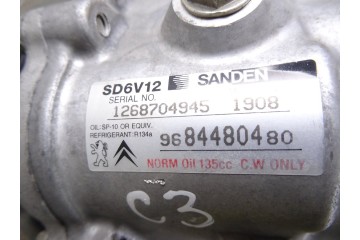 9684480480 COMPRESOR AIRE ACONDICIONADO CITROEN C3 1.1 Furio 2009 9684480480 213819 CITROEN - 3