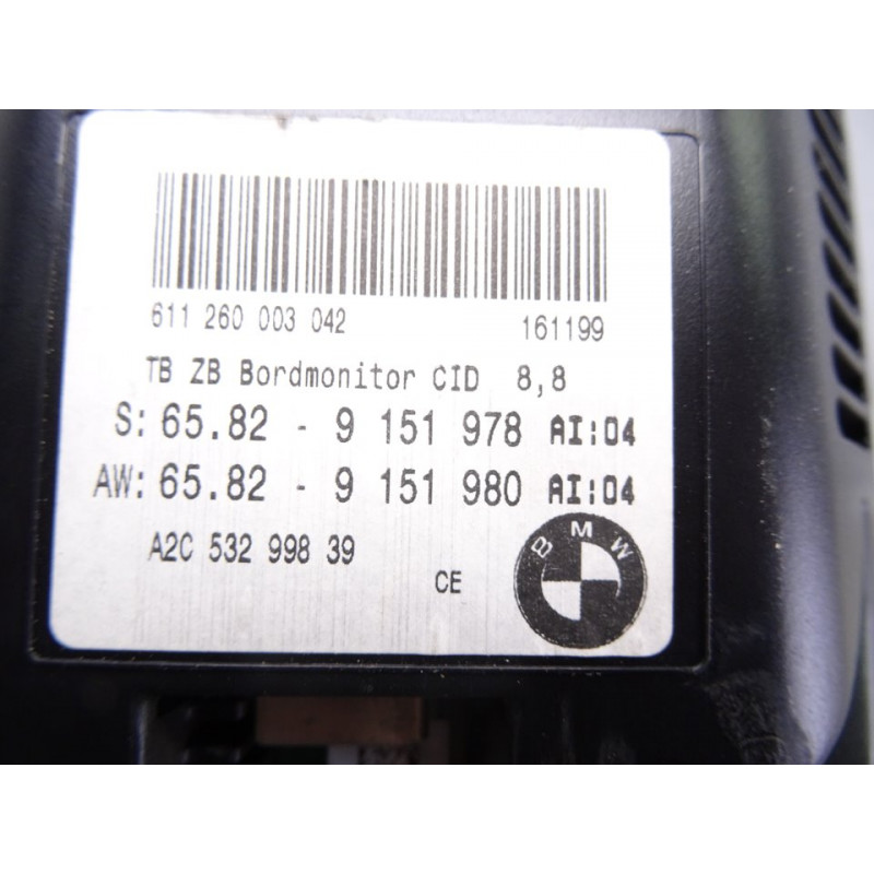 9151978 PANTALLA MULTIFUNCION BMW SERIE 6 COUPE (E63)