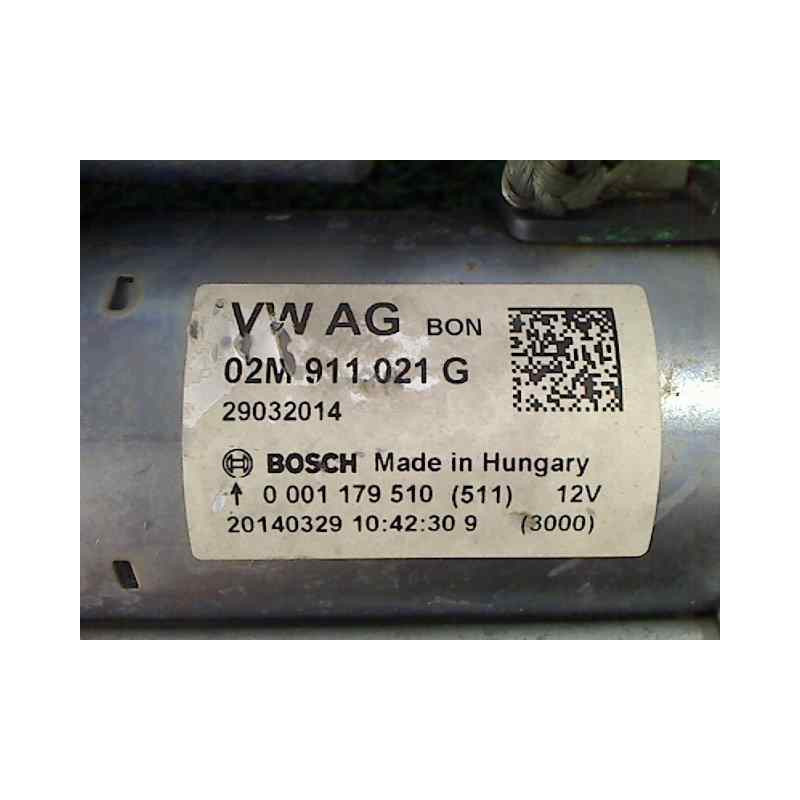 02M911021G MOTOR ARRANQUE VOLKSWAGEN POLO V (6C1)