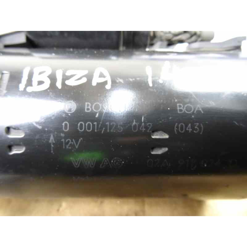 02A911024D MOTOR ARRANQUE SEAT IBIZA (6L1) Cool 2003 02A911024D 160457 SEAT - 2