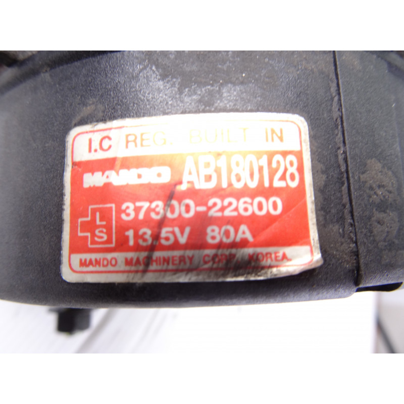 3730022600  ALTERNADOR HYUNDAI ACCENT (LC) GL 4P 2003 3730022600 208015 HYUNDAI - 1