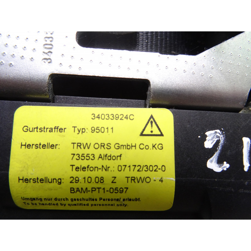 34033924C CINTURON SEGURIDAD TRASERO CENTRAL VOLVO XC60