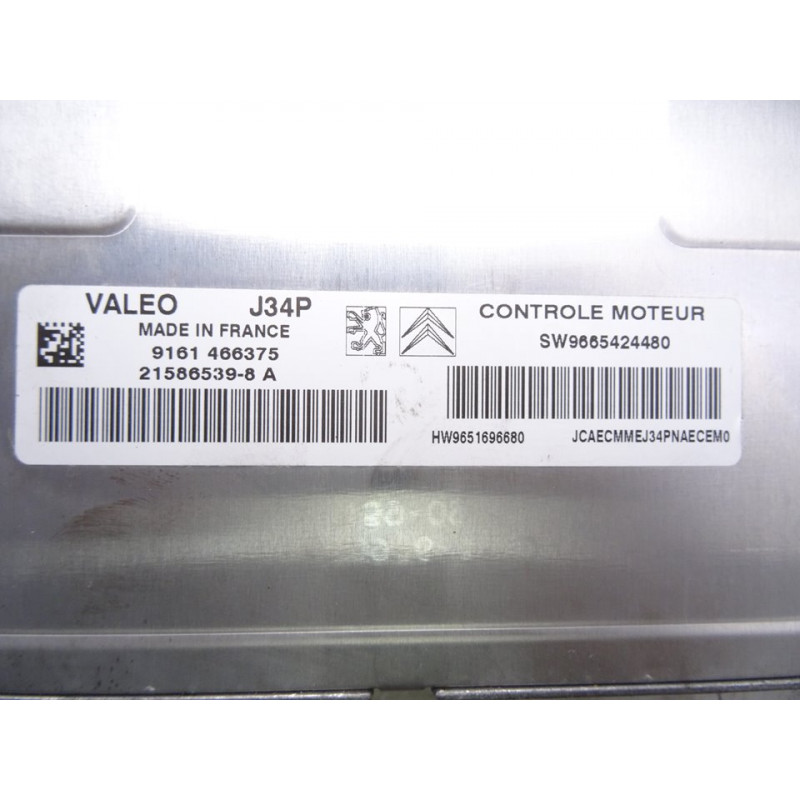 9665424480  CENTRALITA MOTOR UCE CITROEN C3 1.1 Furio 2009 9665424480 213838 CITROEN - 2