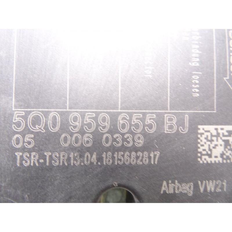 5Q0959655BJ CENTRALITA AIRBAG VOLKSWAGEN GOLF VII BERLINA (BQ1/BE2) Advance 2018 5Q0959655BJ 213530 VOLKSWAGEN - 2