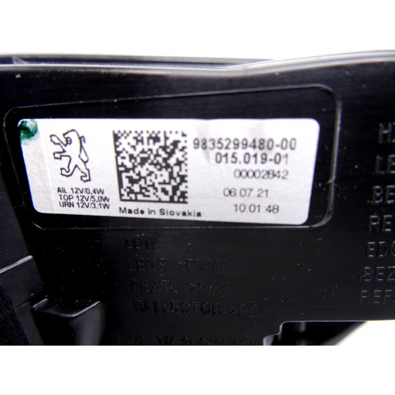 9835299480 PILOTO TRASERO IZQUIERDO PEUGEOT 308 (P5)