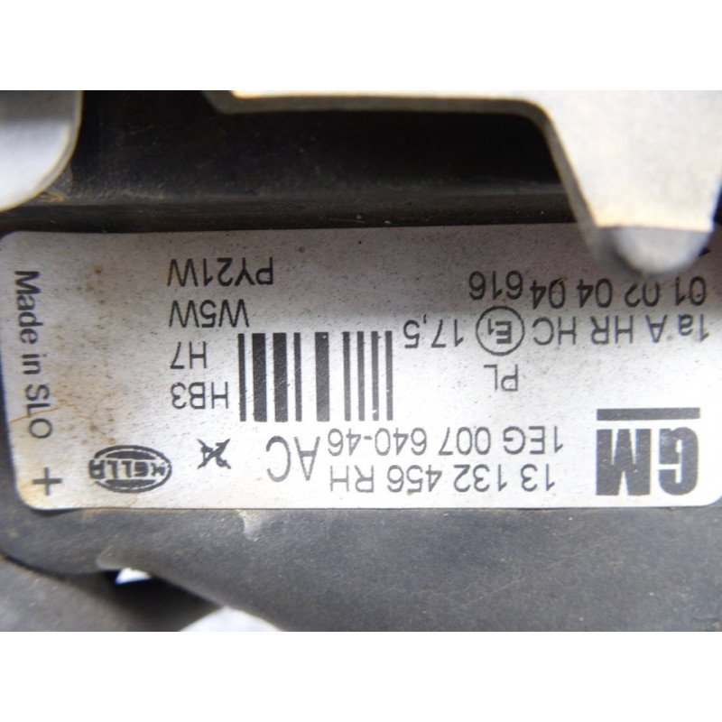 13132456 FARO DERECHO OPEL ASTRA G BERLINA Club 2003 13132456 214002 OPEL - 2