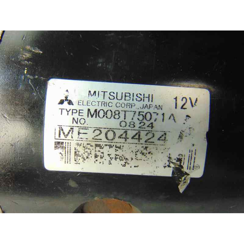M008T75071A  MOTOR ARRANQUE MITSUBISHI MONTERO (V60/V70) 3.2 DI-D Avance (5-ptas.) 2000 M008T75071A 187387 MITSUBISHI - 1