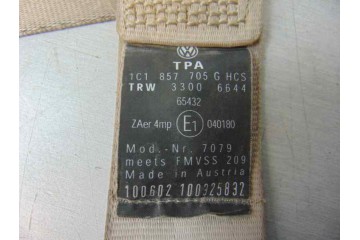 1C1857705G CINTURON SEGURIDAD DELANTERO IZQUIERDO VOLKSWAGEN NEW BEETLE BERLINA (9C1/1C1)