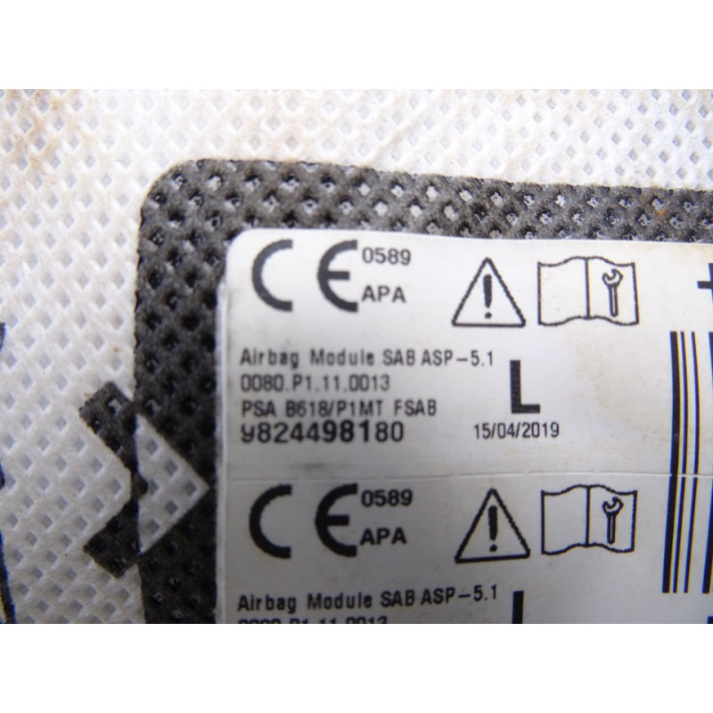 9824498180 AIRBAG LATERAL IZQUIERDO CITROEN C3 AIRCROSS Feel 2019 9824498180 213985 CITROEN - 1