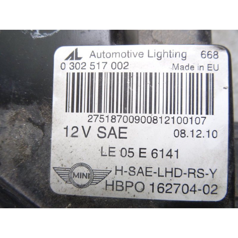 0302517002 FARO DERECHO MINI MINI (R56) Cooper S 2007 0302517002 214055 MINI - 3