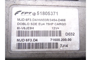 51805371 CENTRALITA MOTOR UCE FIAT I DOBLÒ CARGO 1.3 JTD SX Furgón 2007 51805371 211822 FIAT - 2