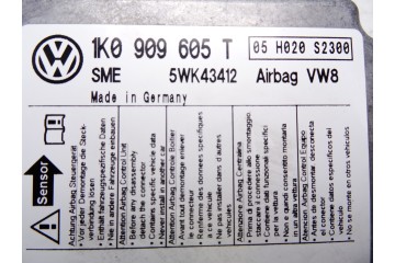 1K0909605T  CENTRALITA AIRBAG VOLKSWAGEN GOLF PLUS V (5M1) Highline 2008 1K0909605T 211696 VOLKSWAGEN - 1