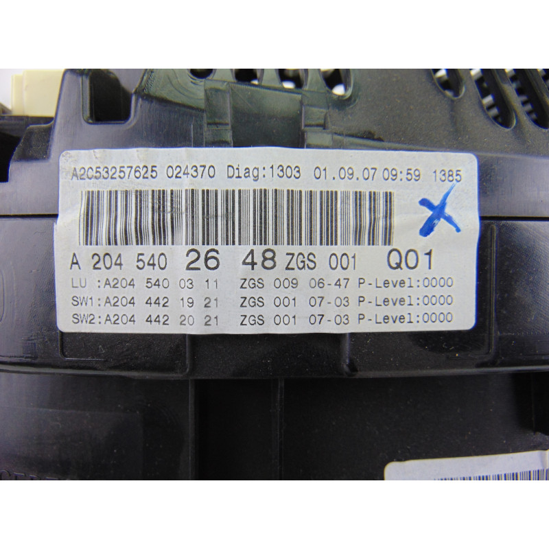 A2045402648 CUADRO INSTRUMENTOS MERCEDES-BENZ CLASE C (BM 204) BERLINA