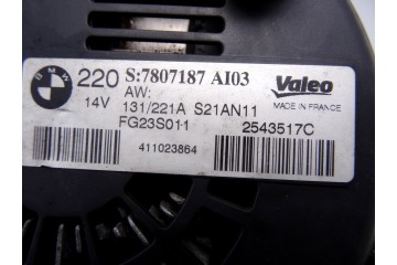 7807187  ALTERNADOR BMW SERIE 7 (F01/F02) 740d xDrive 2011 7807187 210516 BMW - 1