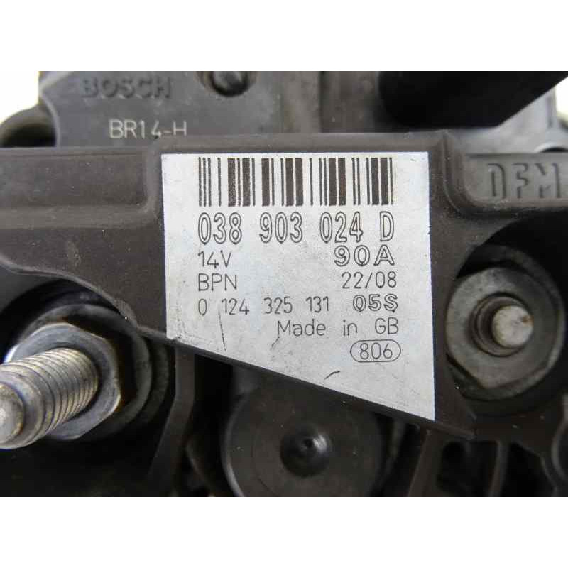 038903024D ALTERNADOR VOLKSWAGEN T5 TRANSPORTER FURGÓN/COMBI (7H)