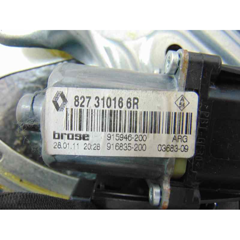 827310166R  ELEVALUNAS TRASERO IZQUIERDO RENAULT SCENIC III (JZ) Dynamique 2011 827310166R 180265 RENAULT - 4