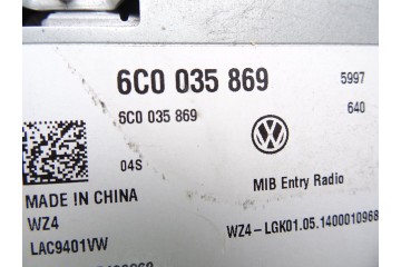6C0035869 SISTEMA AUDIO / RADIO CD VOLKSWAGEN POLO V (6C1) Comfortline 2014 6C0035869 213048 VOLKSWAGEN - 3