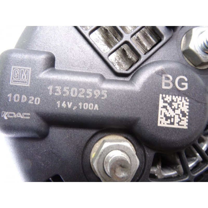 13502595 ALTERNADOR CHEVROLET CRUZE LS 2011 13502595 214289 CHEVROLET - 3
