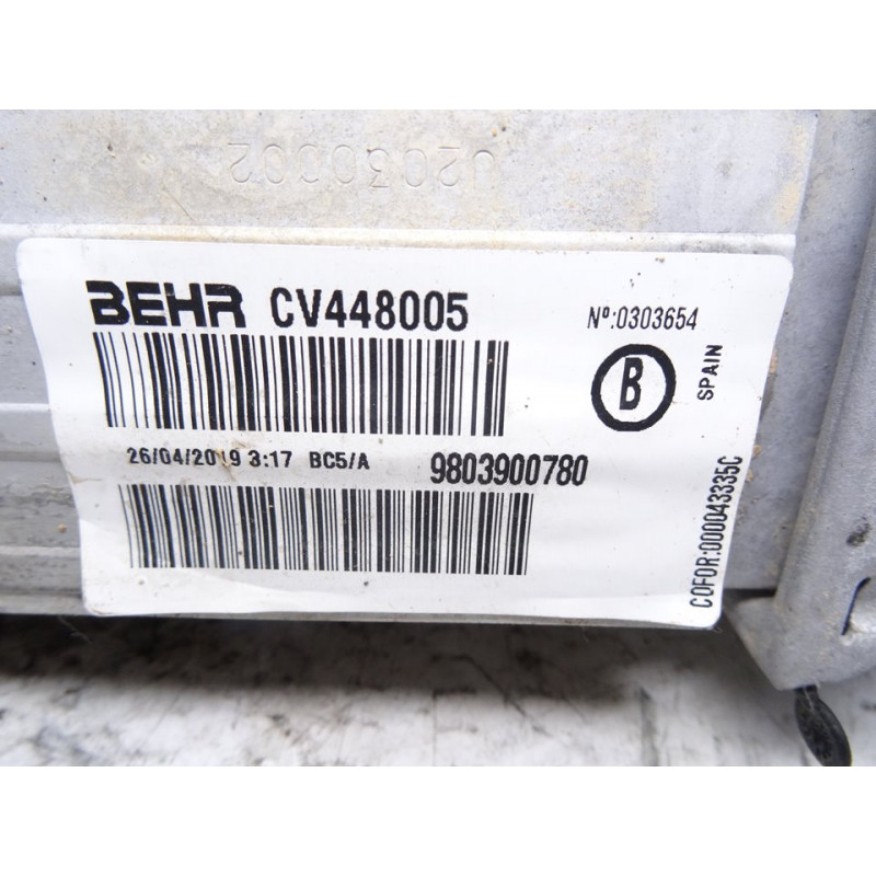 9803900780 INTERCOOLER CITROEN C3 AIRCROSS Feel 2019 9803900780 213934 CITROEN - 1