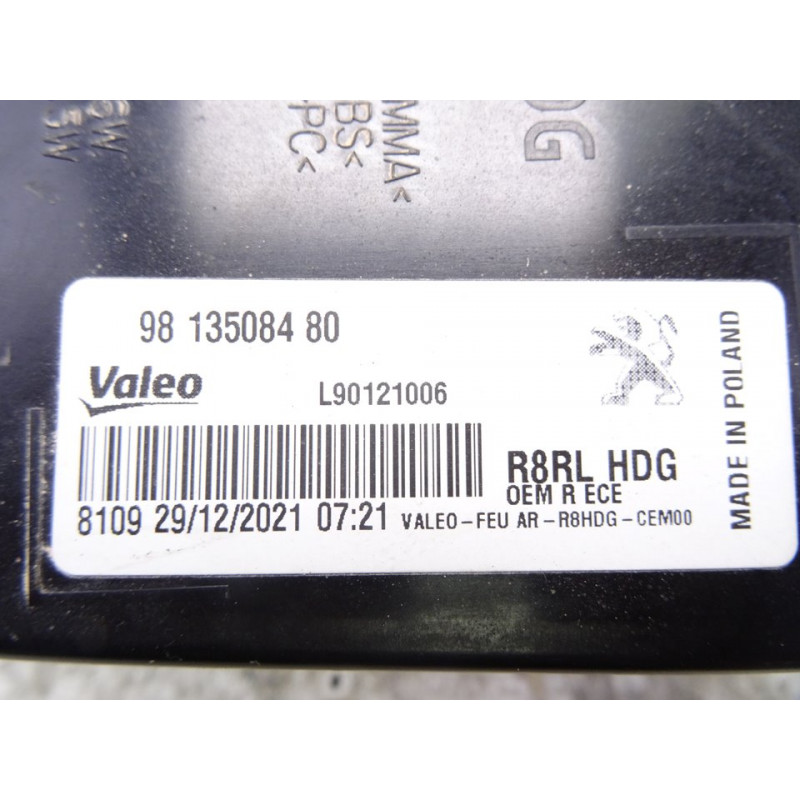 9813508480 PILOTO TRASERO DERECHO PEUGEOT 508